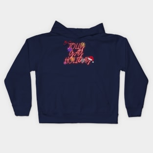 Jolly Gay Holiday Sparkle Kids Hoodie